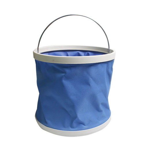 Folding Camping Portable Bucket Blue 01 